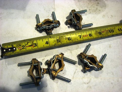 5 westgate mfg. k-6 bronze 1/2-1&#034; ground clamp armored wire size 4-6-8 free ship for sale