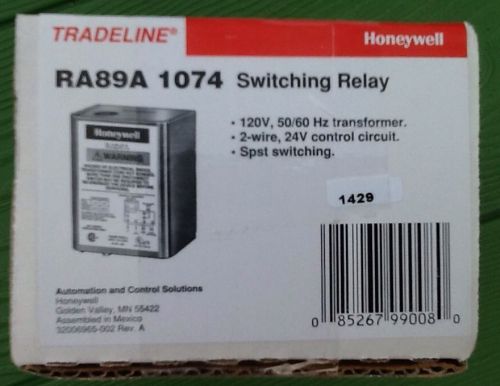 Tradeline Honeywell RA89A 1074 / RA89A1074 Switching Relay