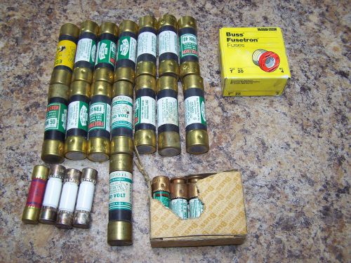 Large lot of fuses,30a, 40a 60a, 250v and t-20 for sale