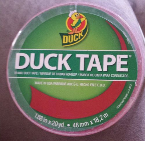 GENUINE SOLID  RED DUCT TAPE DUCK BRAND 1.88&#034;  x 20 yards