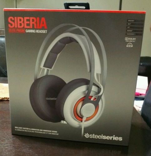 Steelseries siberia elite prism gaming headset-artic white, arctic white for sale
