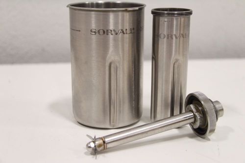 Sorvall Omni-Mix Homogenizer 3&#034; Stainless Steel Mixing Chamber SS Blade