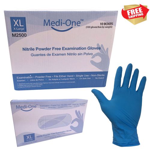 1000/Cs 3 Mil Nitrile Medical Exam Gloves Powder Free (Non Latex Vinyl)  X-Large