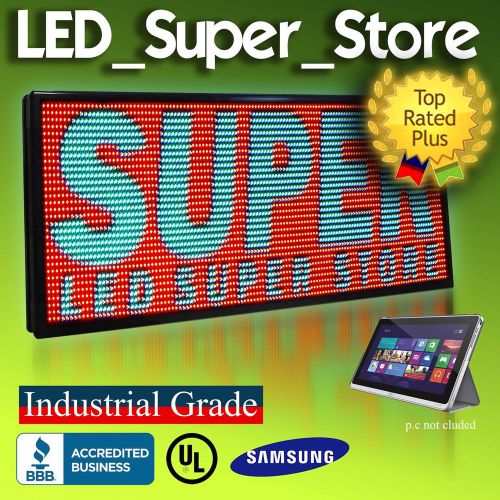 Led super store 3color rgy p30, 40&#034; x 79&#034; programmable scroll message board for sale