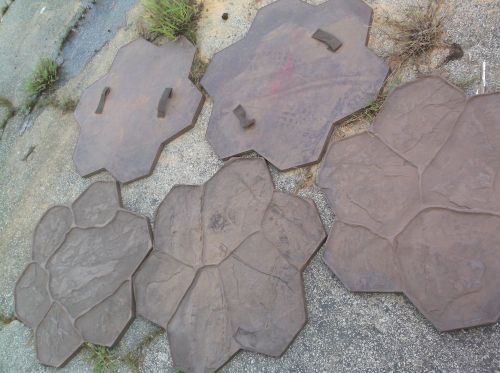 CONCRETE STAMP PADS 5 PIECE STAMP SET COBBLE STONE &gt;&gt;* WOW FREE SHIPPING #92
