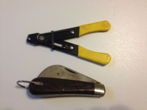 Klein tools wire stripper and knife  vgc usa for sale