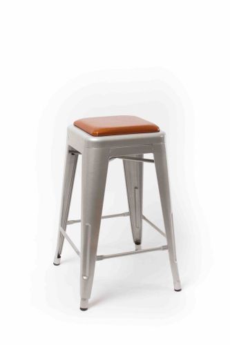 Tolix Style Bar Stool Cushions - Hand Made  - Sparkle Rust Color  Cushion