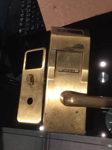 Used Kaba Ilco 700 electronic hotel locks Satin Brass Saflok Onity