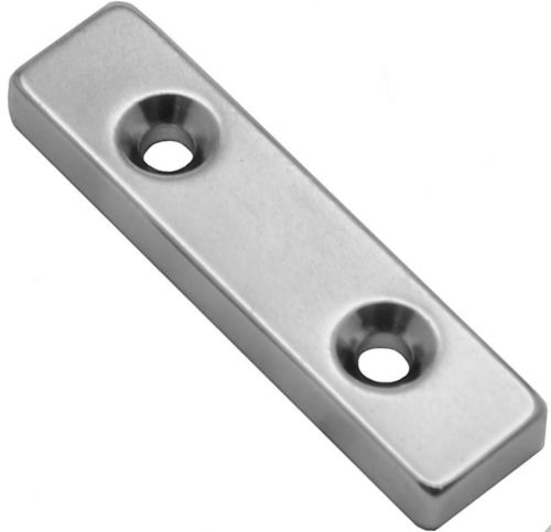 1 neodymium magnet 2 x 1/2 x 1/4 inch countersink block for sale