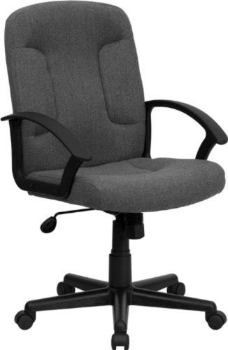 Flash furniture go-st-6-gy-gg mid-back fabric task and computer chair with ny... for sale
