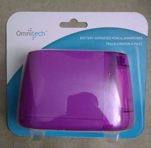Omnitech Battery-Operated Pencil Sharpener 16401 - Pink New