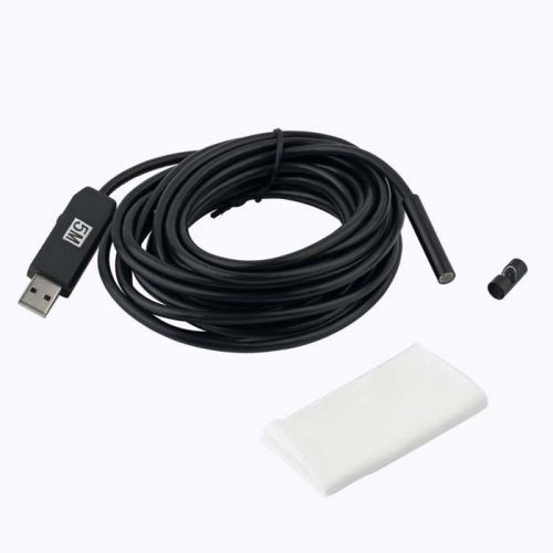 5m 6 leds usb waterproof endoscope borescope snake inspection video camera 7mm for sale