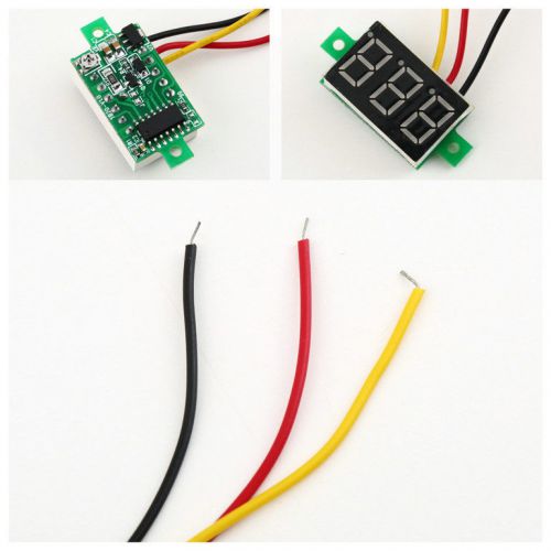 Reverse polarity protection car dc0-100v three-wire dc digital voltmeter be for sale