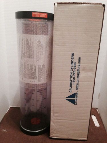 Accudraw PV#2-10,000 PVC Calibration Cylinder 10000ml 2&#034; FNPT Connections