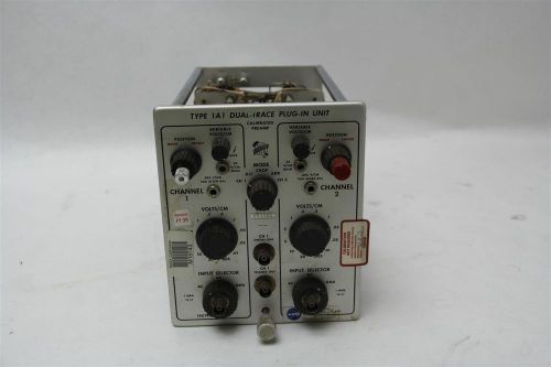 Tektronix type 1a1 dual-trace plug-in calibrated preamp w/ 2 extra input knobs for sale