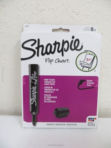 NEW Sharpie Flip Chart Markers Assorted Colors Box of 8 (22478)