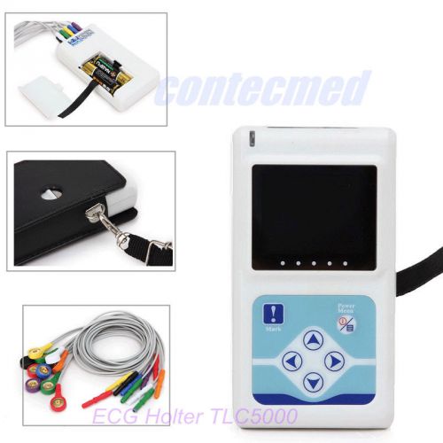 24H Dynamic Holter ECG Machine,12-lead System,OLED Display Analysis Systems