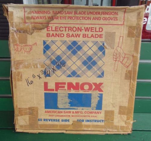 Lenox electron weld matrix bandsaw blade 16ft 16&#039;5&#034;x3/4&#034; 035 4/6 tool industrial for sale