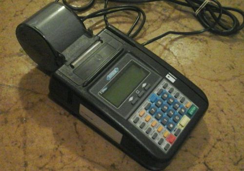 Hypercom t7plus credit card machine 35 keys and ac adapter