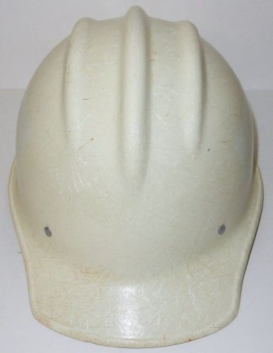White bullard 502 fiberglass hard hat ironworker for sale