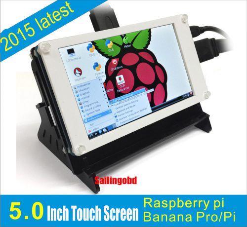 Raspberry Pi 2 Model B 5&#034; LCD Touch Screen Latest 2015 with Acrylic Bracket