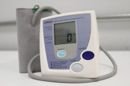 Omron Automatic Blood Pressure Digital Monitor HEM-712C Portable with Cuff