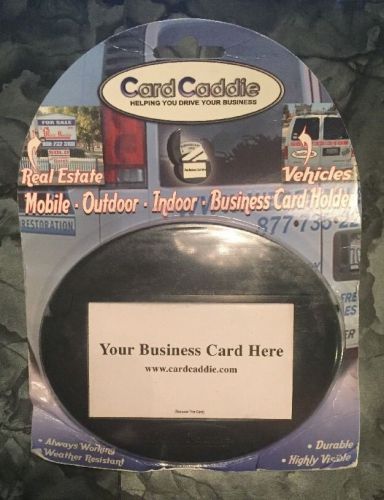 BLACK Card Caddie Outdoor Mobile Vehicle Business Card Holder