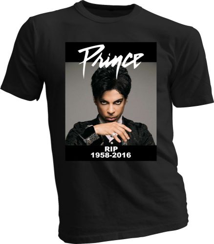 New rip prince rogers nelson singer logo shirt mens womens black purple rain for sale