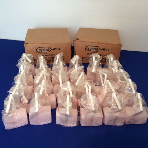 Large 30 pack- krystal® toilet bowl block deodorant 4oz -cherry- factory seconds for sale