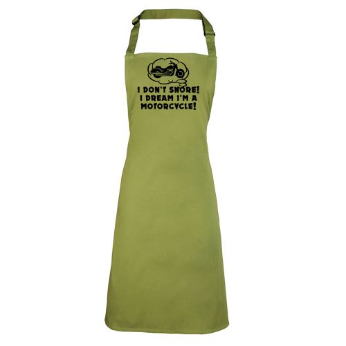 I Don&#039;t Snore Apron Catering Chefwear with/without pocket Motorbikes Bikes TS351