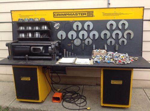 Crimpmaster hydraulic hose crimper crimping press reusable fittings w/ extras for sale