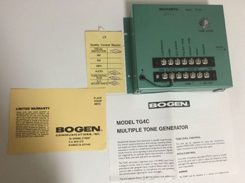 BOGEN TG-4C Compact Multiple Tone Generator Unit NEW IN BOX