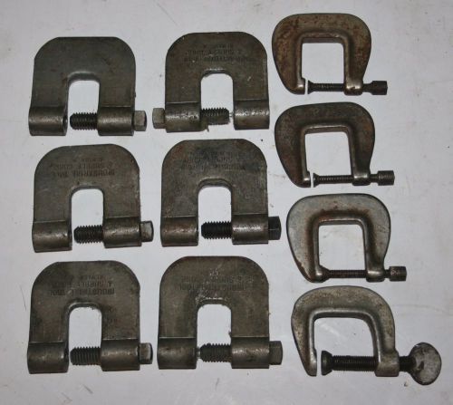 ASSORTMENT OF 10 SMALL MACHINISTS C CLAMPS VINTAGE QUALITY