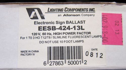 Allanson Sign Ballast EESB-424-13L T12 T8 4&#039;-24&#039; 4 24 FT Feet 1-3 Lamps 11075
