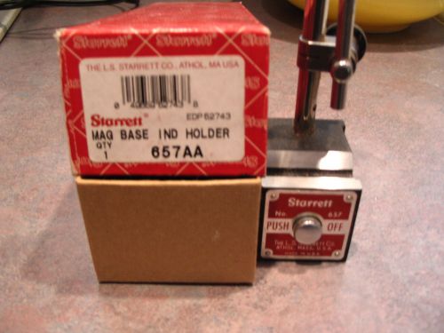 Starrett Magnetic Base Indicator Holder #657AA w Box - Used - Nice Condition