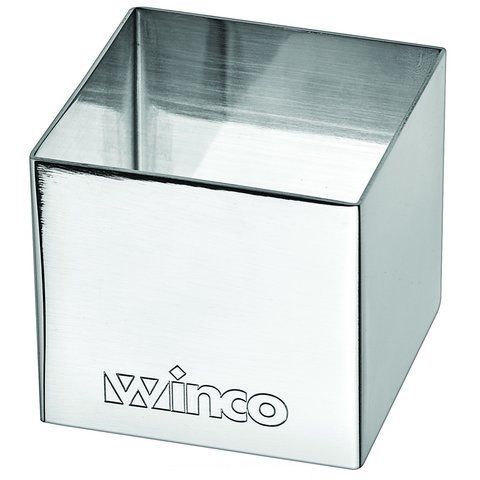 Winco SPM-22S, Pastry Mold, Square, 2 x 2&#034;