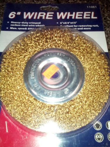 New 11061 wire whee brush  6&#034;  crimped for sale