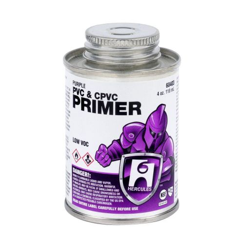Hercules purple primer for pvc and cpvc, 8 oz, #60483 for sale