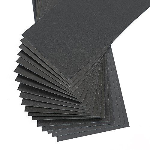 Oslong 9 x 3.6 Inches Abrasive Sandpaper Wet Dry Waterproof Paper Sheets