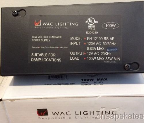 BOX ONLY FOR Wac Lighting En12100rbar 120-12 V 100 W Electronic Transformer