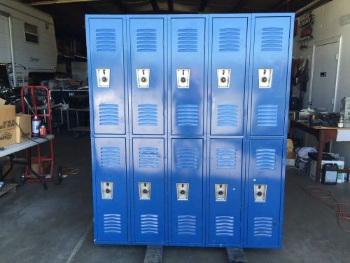 Republic heavy duty metal combination lockers 15x12x36 school gym storage shop for sale