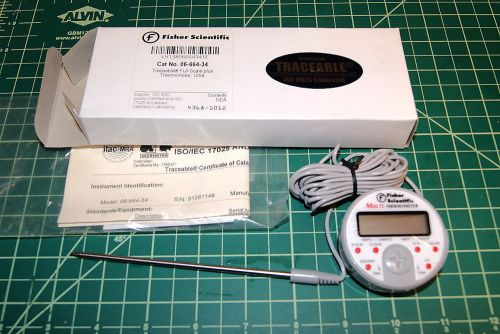 Fisher Scientific Full Scale Plus Thermometer Ultra New