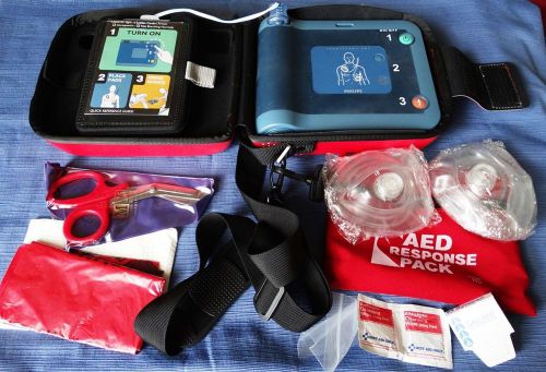 Phillips Heartstart FRX Defibrillator AED with Pads and Case
