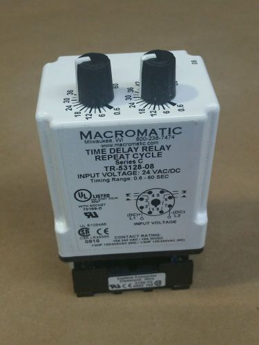 Macromatic TR-53128-08 Time Delay Relay 24 Volt