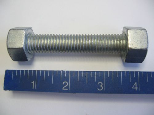 (lot of 50)  5/8&#034;-11 x 4-1/4&#034; pipe flange b7 studs w/ 2h nuts threaded rod bolt for sale