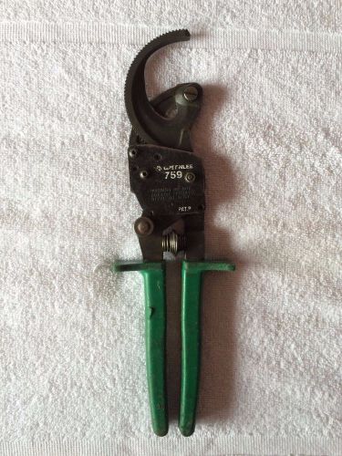 Greenlee 759 Compact Ratchet Cable Cutters