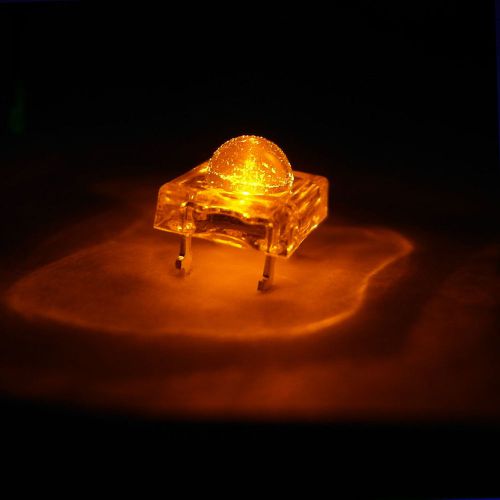 100 pcs 5mm piranha super flux led light bulb sign car lights 12000 mcd amber for sale