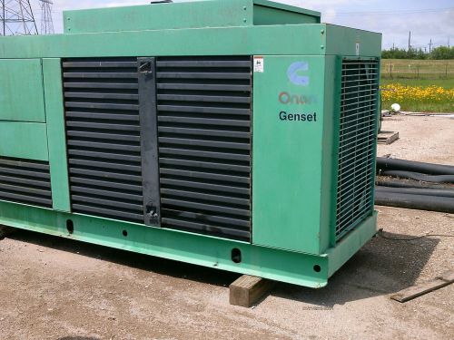 Cummins onan generator, diesel, 230 kw, 460 volt, w/transfer switch for sale