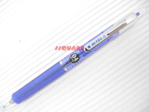 Pilot Hi-Tec-C Slim Knock 0.4mm Retractable Rollerball Gel Ink Pen, Blue