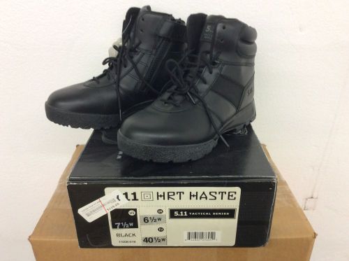 5.11 HRT Haste, CoolMax Lined Black Side Zip, 6&#034; Boot, Model 11008 Size 7 1/2W